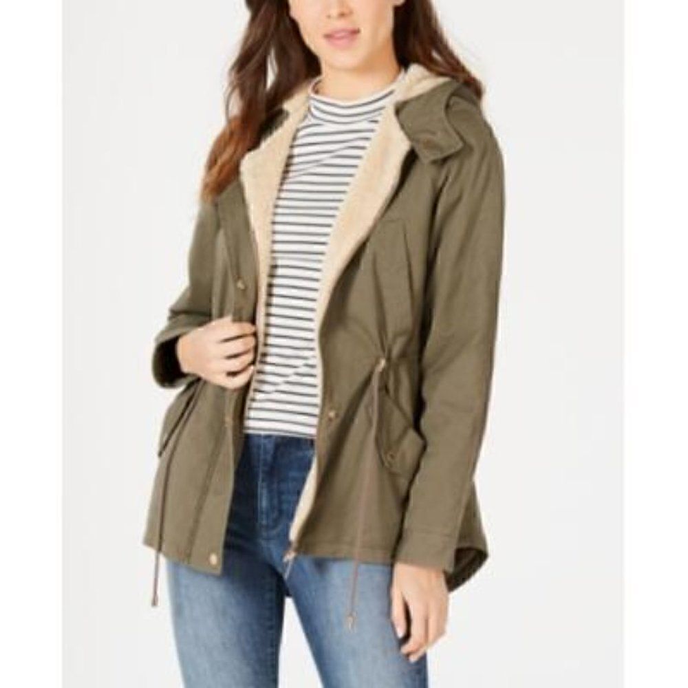 Collection B Juniors' Hooded Anorak Jacket